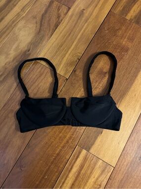 ARK SWIMWEAR Black Balconette Bikini Top